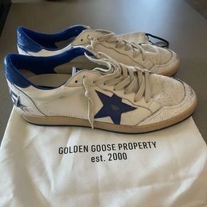 Golden goose mens ball star distressed sneakers